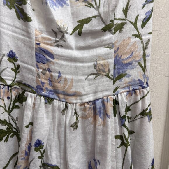 Reformation Janu Linen Dress Ivory - Size 4 - Picture 10 of 11